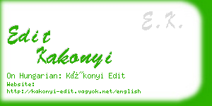 edit kakonyi business card